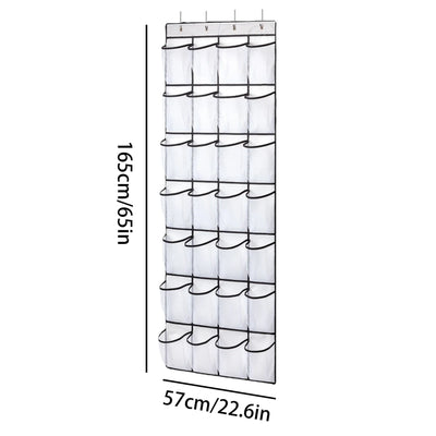 28 Pocket Shoe Organizer Hanging Door Shoe Rack Slippers Shoes Storage Space Saving Organised Shoe Cupboard Free Nail Shoe Shelf