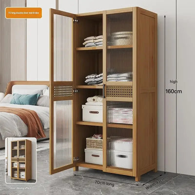 Space Saving Cheap Closet Modern Minimalist Nordic Display Lounge Open Wooden Wardrobe Storage Vestidores Trendy Furniture