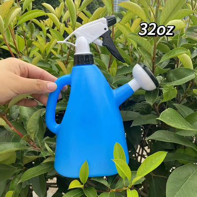 1pc, Small Blue Dual-purpose Watering Can For Watering Flowers And Planting Watering Tools，32oz