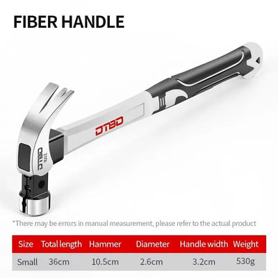 Multifunction Non-slip Shockproof Steel Hammer Hand Tool Magnetic Claw Hammer for Woodworking Automatic Nail Suction Hammer