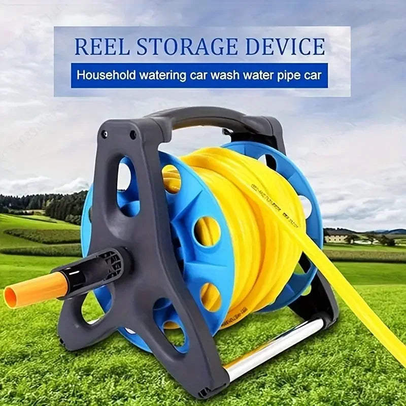 Garden Hose Reel Water Pipe Storage Rack Portable Handheld Hose Organizer for Outdoor Lawn and Garden Easy to Use