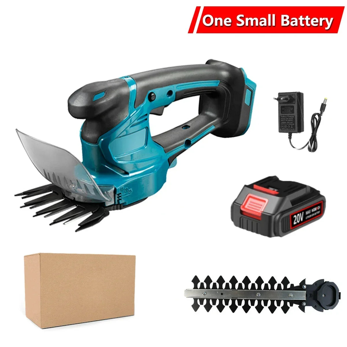 2 IN 1 Electric Hedge Trimmer Cordless Handheld Rechargeable Garden Bush Scissors Power Tools For Makita/WOBERICH 18V Battery