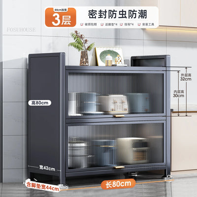 Floor Multi-layer Home Storage Cabinets Kitchen Furniture Nordic Kitchen Cabinets Rack Multi-functional Bowl Sideboard Cabinet Y