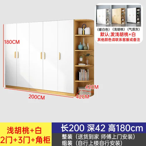 Luxury White Wardrobes Storage Hanging Room Organization Wardrobe Bedroom Wooden Ropero Armable De Ropa Home Furniture