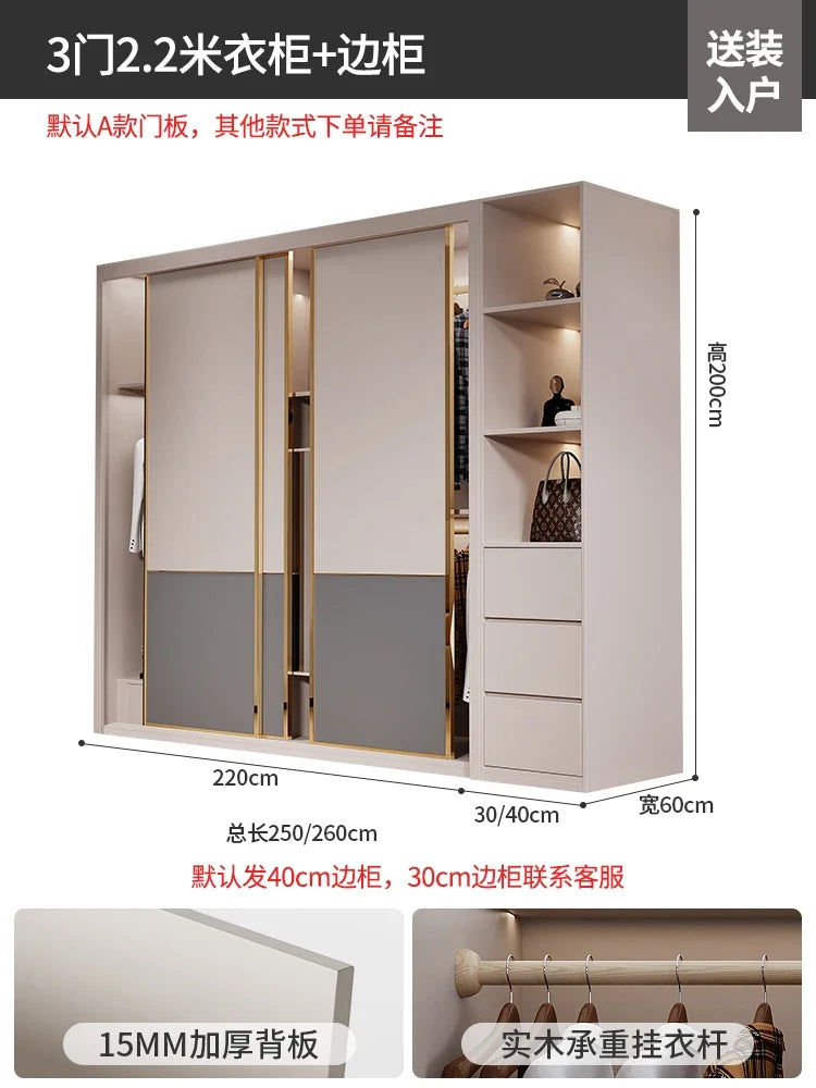 Nordic Drawer Wardrobes Multilayer Doors Modern Open Closets Room Wardrobes Drawers Shelf Armoire De Rangement Bedroom Furniture