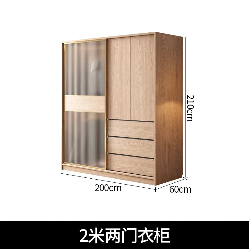 Wooden Luxury Wardrobes Modern Clothes Storage Organizer Wardrobes Apartment Display Mueble Para Colgar Ropa Furniture Bedroom