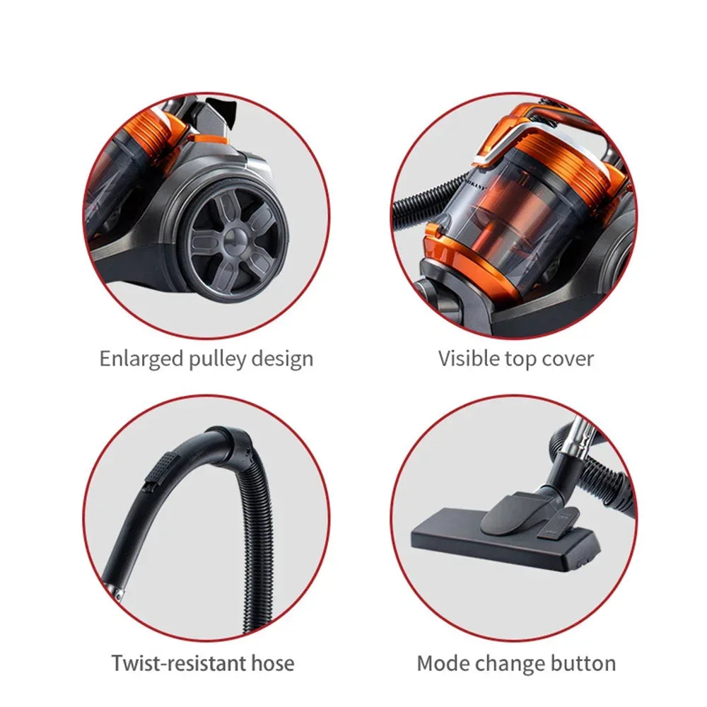 Portable Dry Wet Dual-Use Vacuum Cleaner 3600W High-Power Strong Suction Car Household Vacuum Cleaner Pet Hair Dryer 청소기