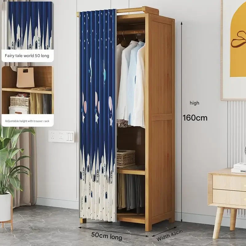 Space Saving Cheap Closet Modern Minimalist Nordic Display Lounge Open Wooden Wardrobe Storage Vestidores Trendy Furniture