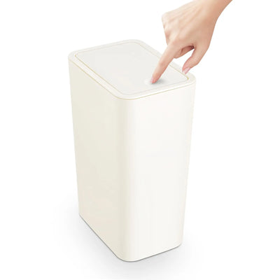 10L Small Trash Can with lid,Garbage Can Slim Trash Bin Waste Basket for Bathroom,Kitchen,Bedroom,Living Room,Office,Laundry