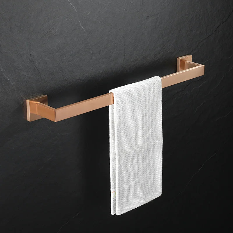 Towel Rack Towel Hanger Bath Towel Holder Wall Hanging Towel Bars Stainless Steel Bathroom Shelf Kitchen Cloth Rack