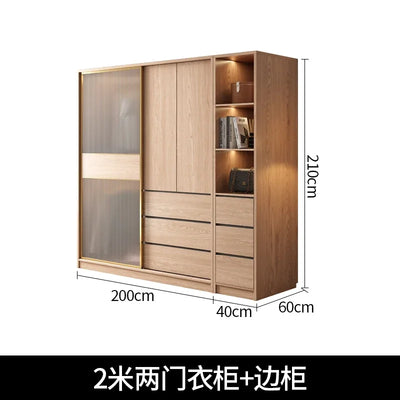 Wooden Luxury Wardrobes Modern Clothes Storage Organizer Wardrobes Apartment Display Mueble Para Colgar Ropa Furniture Bedroom