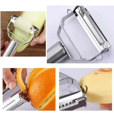 Stainless Steel Paring Knife Household Potato Scraper Multi-functional Fruit and Vegetable Peeler Grater Kitchen Kitchen Items