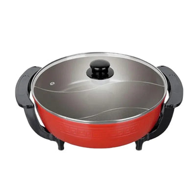 Electric Hot Pot Double Soup Pots Non Stick Smokeless Home Kitchen Cookware Twin Divided Shabu Pot Electric Cooker 5L