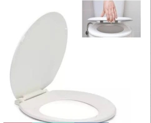 1PC Bathroom Toilet Lid Universal Slow Down Closed Toilet Seat Quick-Release Silent Cover O-Shaped Bottom Mounted Toilet Cover