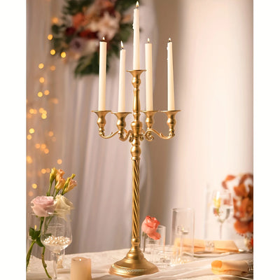 1pcs Large Five-headed Iron Candlestick, Table Decoration, Wedding Decoration, Home Decoration, Party Decoration