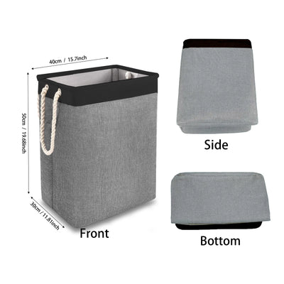 1/2pc Large Capacity Laundry Basket, Dirty Clothes Storage Basket, Fabric Basket Storage Bucket, For Home Bedroom Bathroom Room