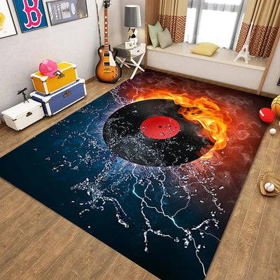 Electronic Drum Carpet Children's Carpet Living Room Coffee Table Mat Bedroom Carpet Shelf Drum Door Mat Home Non-slip Carpet