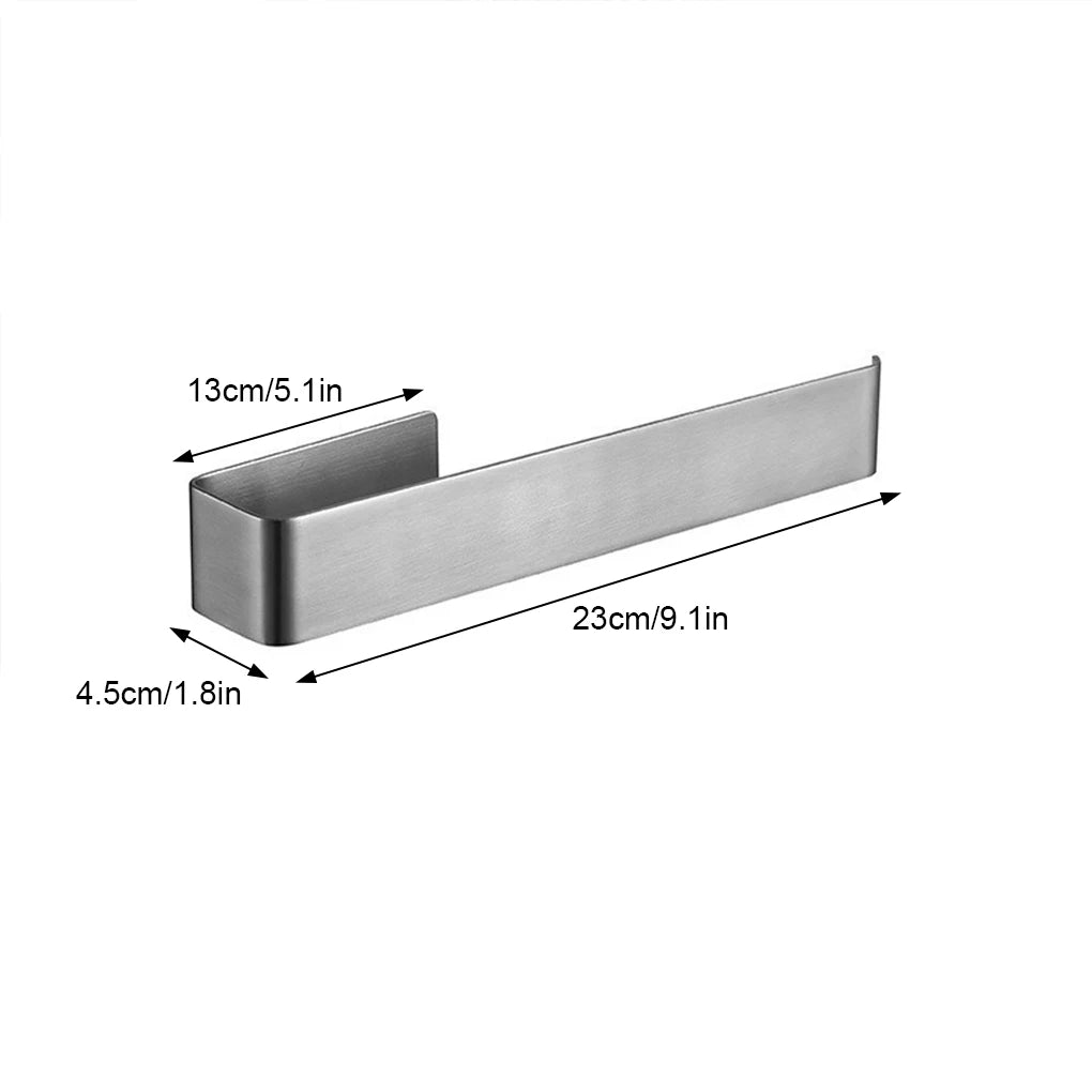 Corrosion Preventive Towel Rack 304 Stainless Steel Easy To Clean Strong Load-bearing Capacity Bathroom Accessories