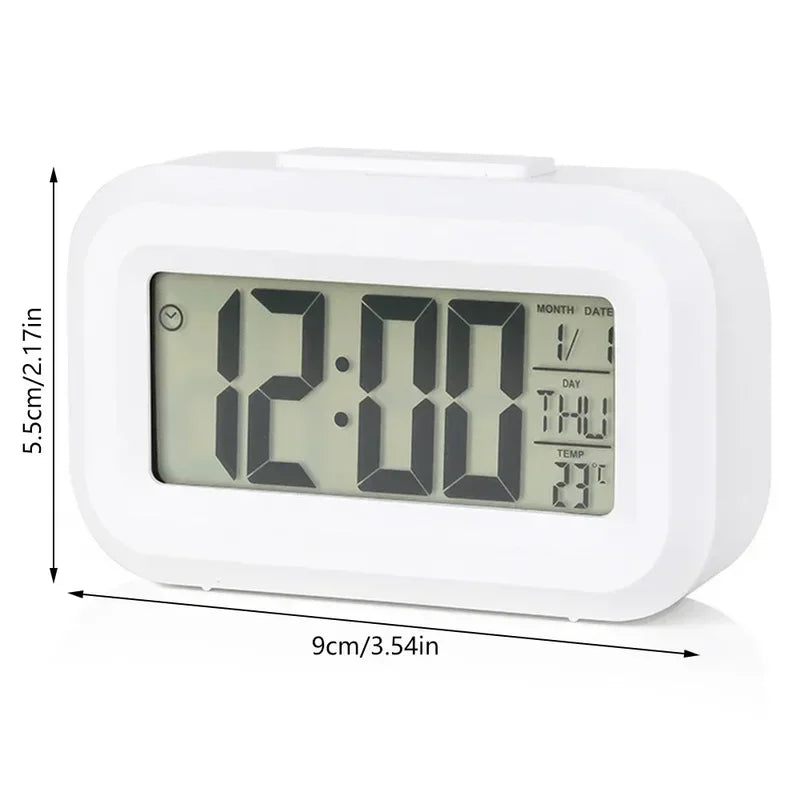 LED Digital Alarm Clock Children's Bedroom Clock for Room Bedside Table Suitable for Home Offices Kids Clocks Decor Garden