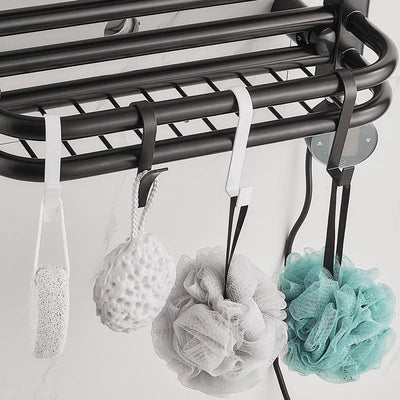 2PCS Space Aluminum Hooks Bathroom Radiator Towel Holder for Kitchen Cabinets Door Back Hook Key Clothes Scarfs Hat Organizer