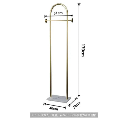 Floor Standing Creative Clothes Hanger Luxury Living Room Clothes Hangers Simple Rock Board Base Clothes Coat Racks Furniture