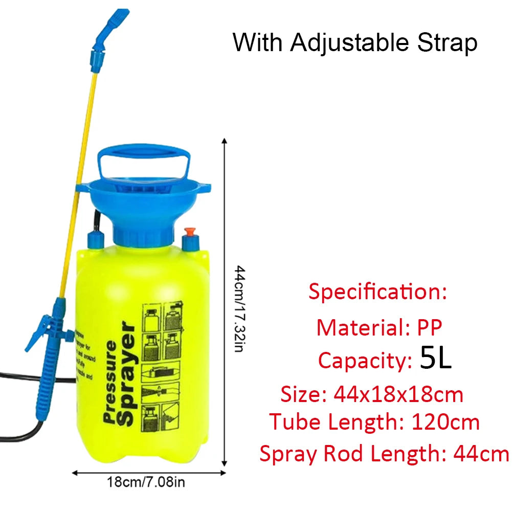 5L 2L Pressure Sprayer Hand Pump Sprayers Nozzle Air Pressure Pump Lawn Agricultural Garden Tools Water Pump Pressure Sprayer