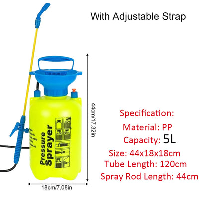 5L 2L Pressure Sprayer Hand Pump Sprayers Nozzle Air Pressure Pump Lawn Agricultural Garden Tools Water Pump Pressure Sprayer