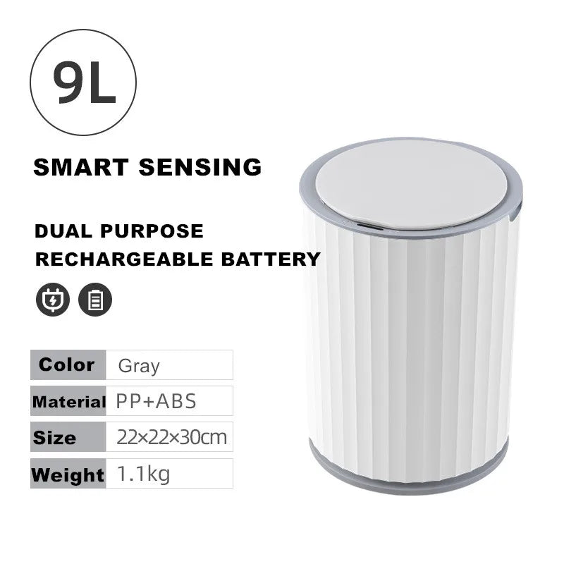 9L 12L 15L Smart Sensor Garbage Bin Kitchen Bathroom Toilet Trash Can Best Automatic Induction Waterproof Bin with Lid