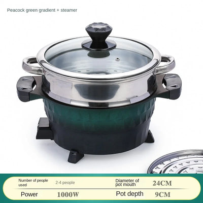 Multifunctional electric hot  heating pot wok electric cooking