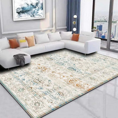 New Soft Carpet Crystal Velvet Floor Rug Bohemian Style Non-slip Mat Washable Room Blanket For Living Room Home And Decoration