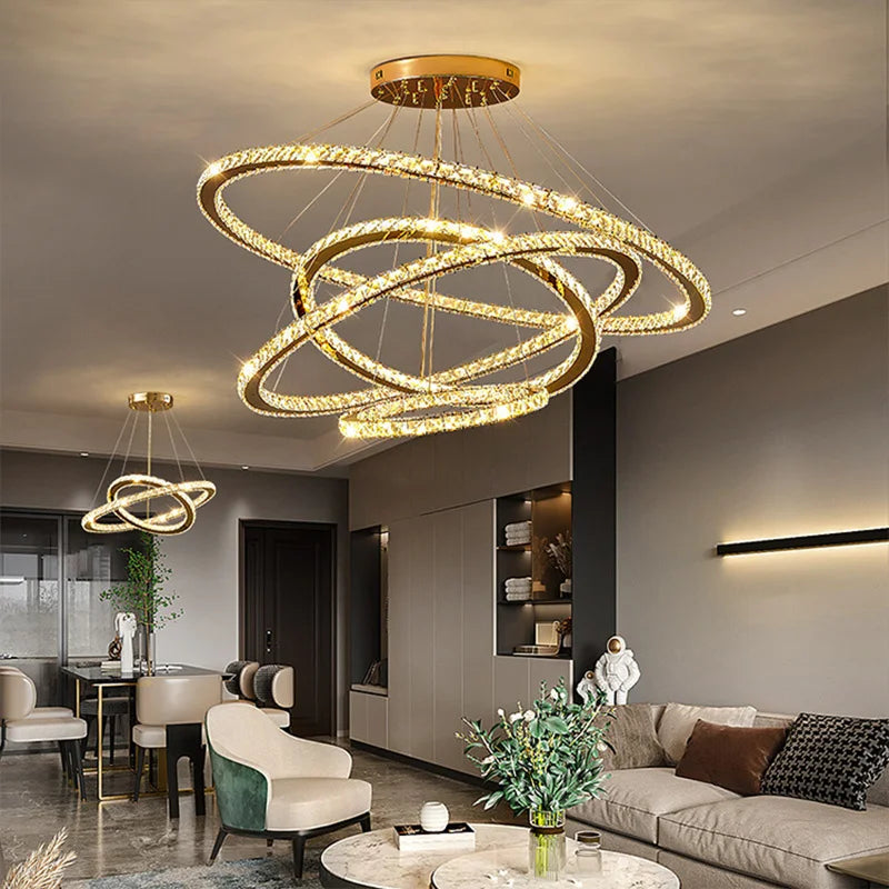 YICOLAI Modern LED Ceiling Chandeliers Villa Luxury For Staircase Living Dinning Room Apartment Lobby Exhibition Hall Home Decor