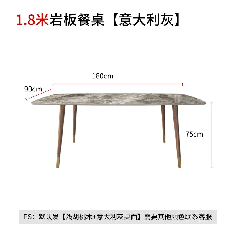 Italian Design Dining Table Light Luxury Modern Kitchen Dining Table Restaurant Center Mesas De Comedor Home Furniture