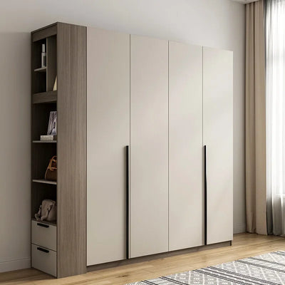 Cheap Small Storage Simple Fitted Wardrobe Flat Pack Wardrobe Cabinet Wardrobe Wood For Home