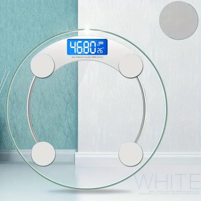 Precision Weight Tracking up to 180kg Modern Design with User-Friendly LCD Display High-Definition Digital Bathroom Scales