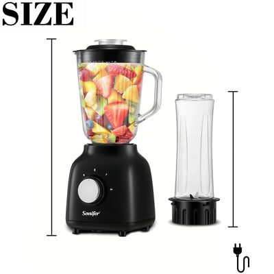 "Sonifer Blender  SF-8113 .Motor with thermostat control .Variable speeds control .4 piece blade .Injection spray paint surface