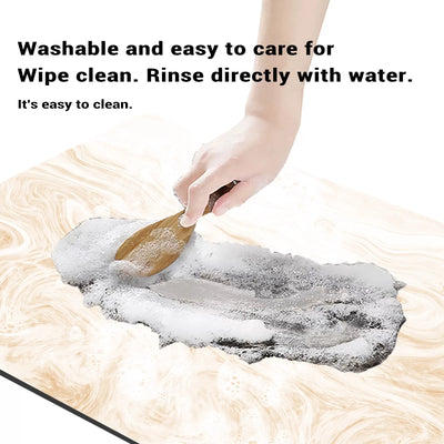 Super Absorbent Kitchen Dish Drying Mats Quick Dry Coffee Drain Pad Tableware Non-slip Draining Placemat Kitchen Faucet Rug