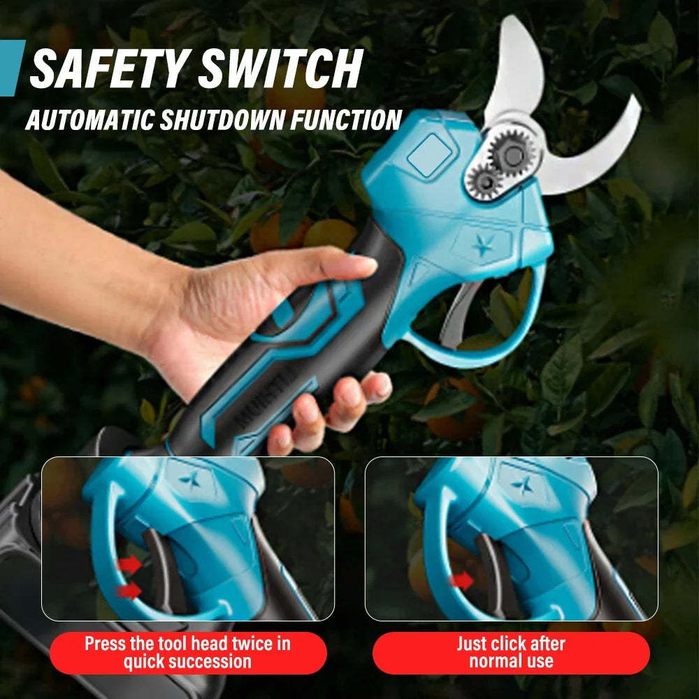 Electric Pruning Shears Professional Cordless Electric Pruning Battery Powered Tree Branch Pruner Electric Garden Scissors