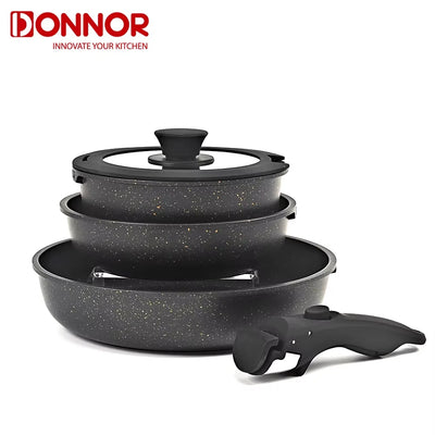 Hot Selling Home Kitchen Non Stick Pot Set Cookware Set Cooking 5pcs Non Stick Cookware Set