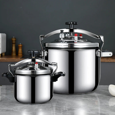 30 Quart olla de presion grande & stainless steel pressure cooker & large steamer cooking pressure canners,safety lock Explosion