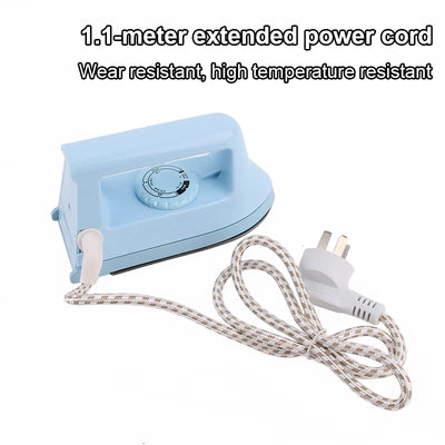 JIQI Mini Portable Electric Irons Craft Hot Fix Rhinestone Iron Clothes Garment Flatiron Travel Dry Ironing Machine Baseplate EU