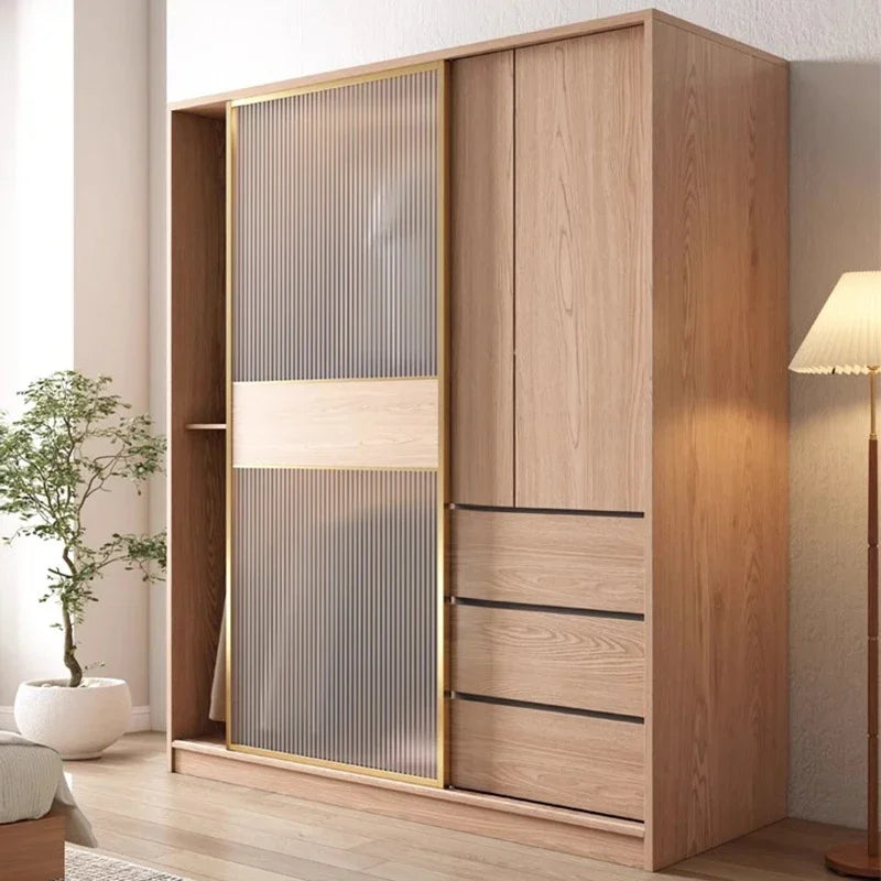 Wooden Luxury Wardrobes Modern Clothes Storage Organizer Wardrobes Apartment Display Mueble Para Colgar Ropa Furniture Bedroom