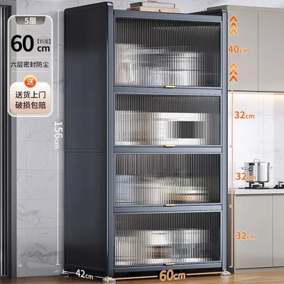 Modern Metal Kitchen Cabinets Multi-layer Storage Cabinet Floor Racks Multifunctional Furniture for ZT50KC