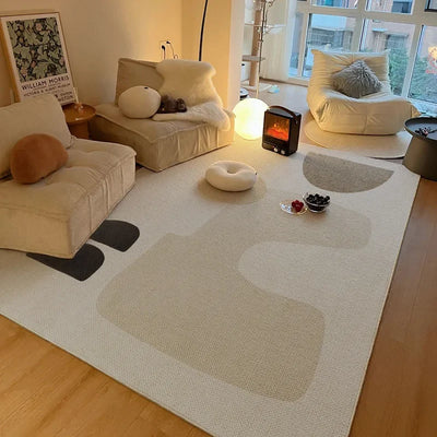 Modern simple living room fully covered carpet sofa tea table wear-resistant anti-slip easy care imitation cashmere carpet