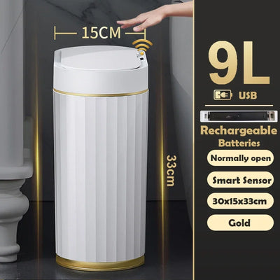 Smart Sensor Trash Can Living Room Kitchen Automatic garbage cube Bathroom Toilet Intelligent Garbage Bin Wastebasket smart dump