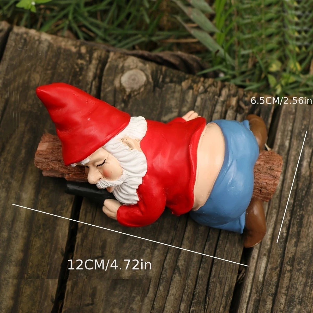 1 Piece Whimsical Drunken Dwarf Garden Gnomes -ArtDeco, No-Power Fairy-Themed Outdoor Statues, Perfect forYard Celebrations & De