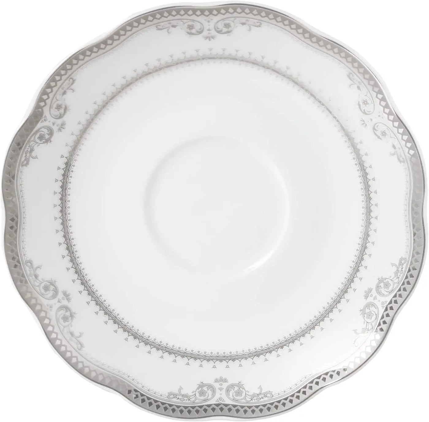 57-Piece Wavy Porcelain Dinnerware Set