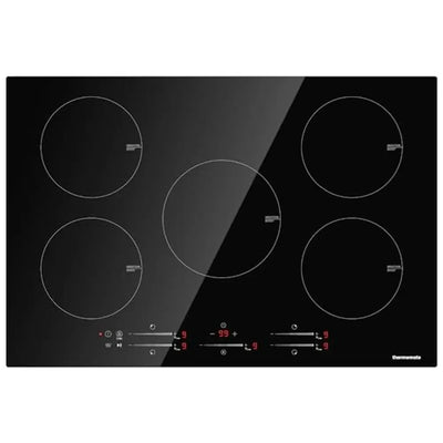 30" Built-in Induction Cooktop 9000W 5-Burner Boost Electric Stove Top Child Lock Timer & Safety Protection Easy Install Slim