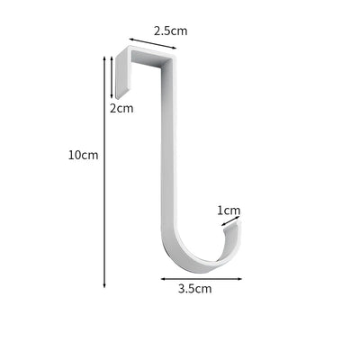 2PCS Space Aluminum Hooks Bathroom Radiator Towel Holder for Kitchen Cabinets Door Back Hook Key Clothes Scarfs Hat Organizer