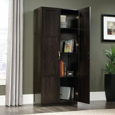 Cabinet/ Closet Miscellaneous Storage Storage Cabinet Clothing Cupboard Cinnamon Cherry Finish Hanger Cabinets Wardrobes Locker