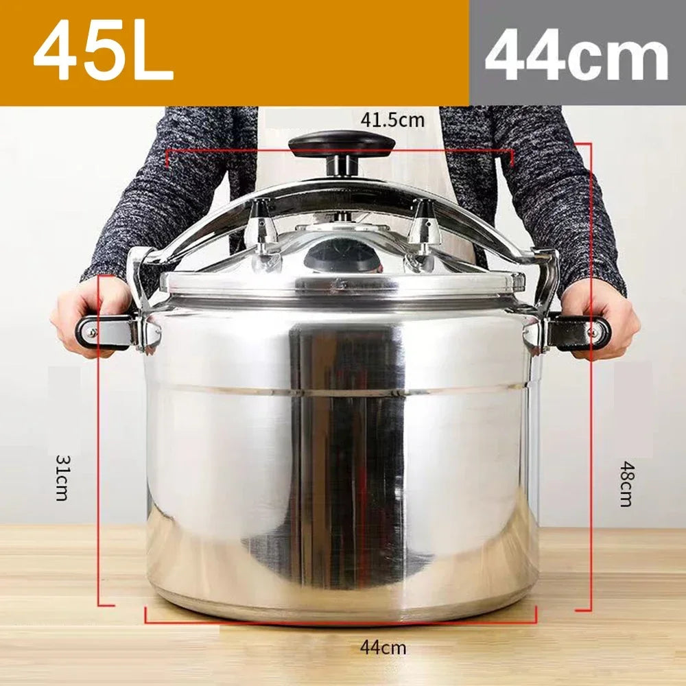 Commercial Large Capacity Pressure Cooker, Stew Pot, Kitchen Cookware, Safety Pan, Induction Cooker, 9-60L